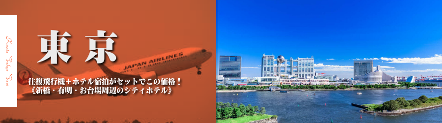 東京へ飛行機(JAL)で行く格安ツアー