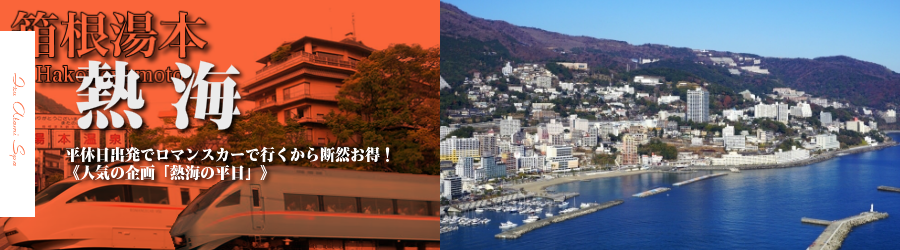 【新宿・首都圏発】熱海温泉へ小田急ロマンスカーで行く格安ツアー