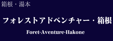 フォレストアドベンチャー・箱根