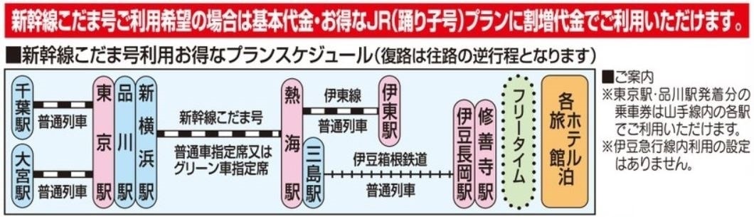 伊豆エリア:スケジュール